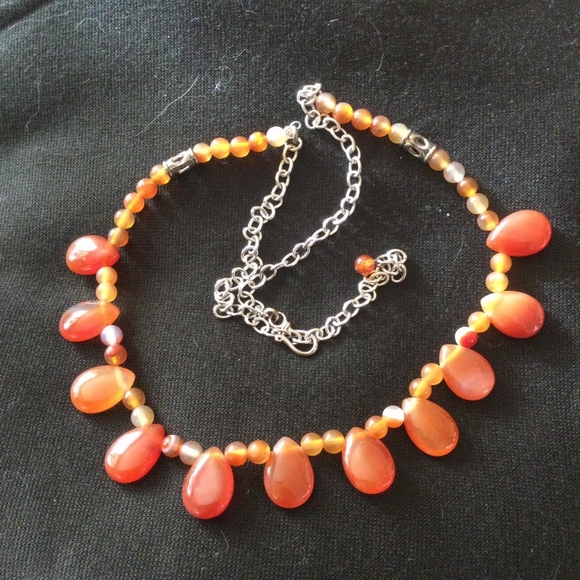 925 Carnelian necklace - Picture 3 of 3